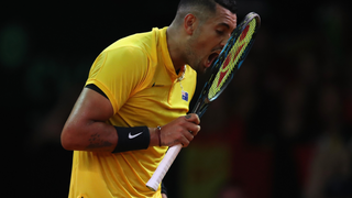 Nick Kyrgios Took A Beating